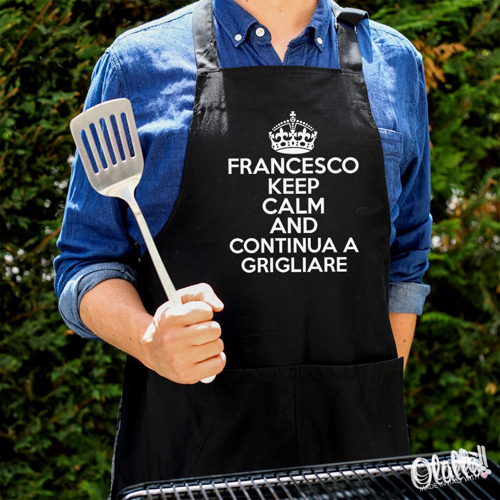 Grembiule da Cucina Personalizzato con le Frasi che Desideri - Idea Regalo  Uomo Simpatica