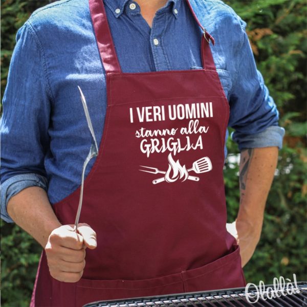 grill LaMAGLIERIA Grembiule personalizzato uomo o donna tuo nome Il Re Della Pizza per chef bar. barbecue pizzeria 