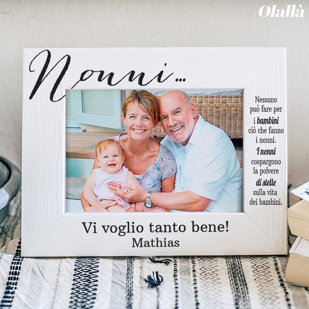 Puzzle con collage di foto e frase personalizzata Idea regalo festa dei  nonni compleanno anniversario nonna