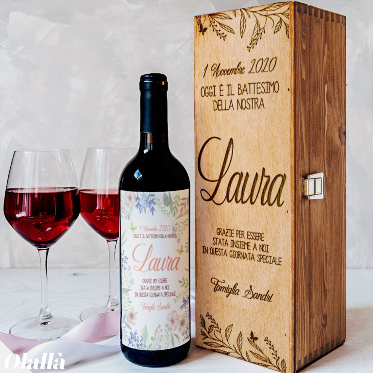 Idee Regalo Per Padrino Di Cresima Cassettina Porta Vino Personalizzata Idea Regalo Padrino Madrina