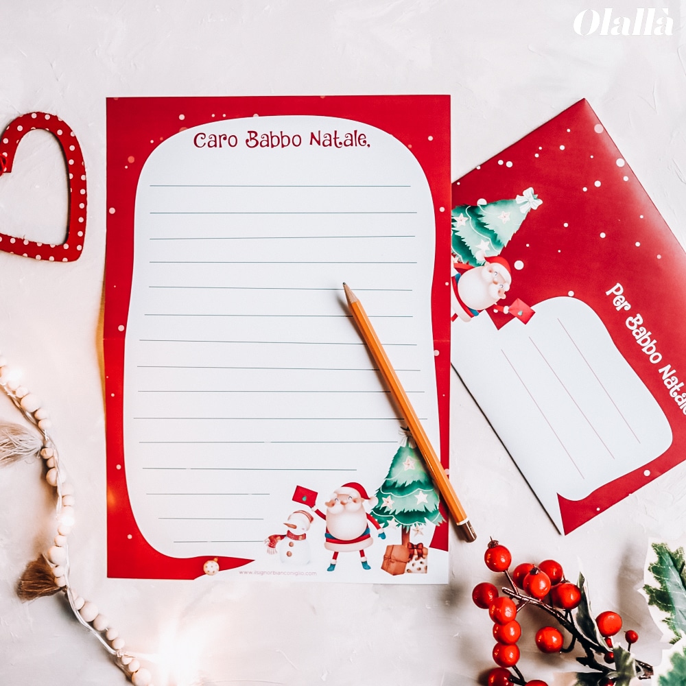 Idea Regalo Originale Bambino Bambina Idee Regali Bambini Natale Originali Invito e Tovaglietta per Babbo Natale Pergamena Risposta alla Lettera Babbo Natale