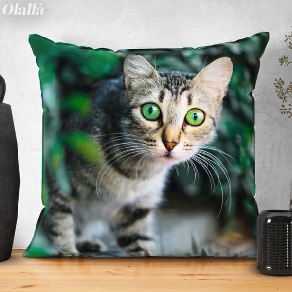 Cuscino Personalizzato con Foto del Tuo Gatto