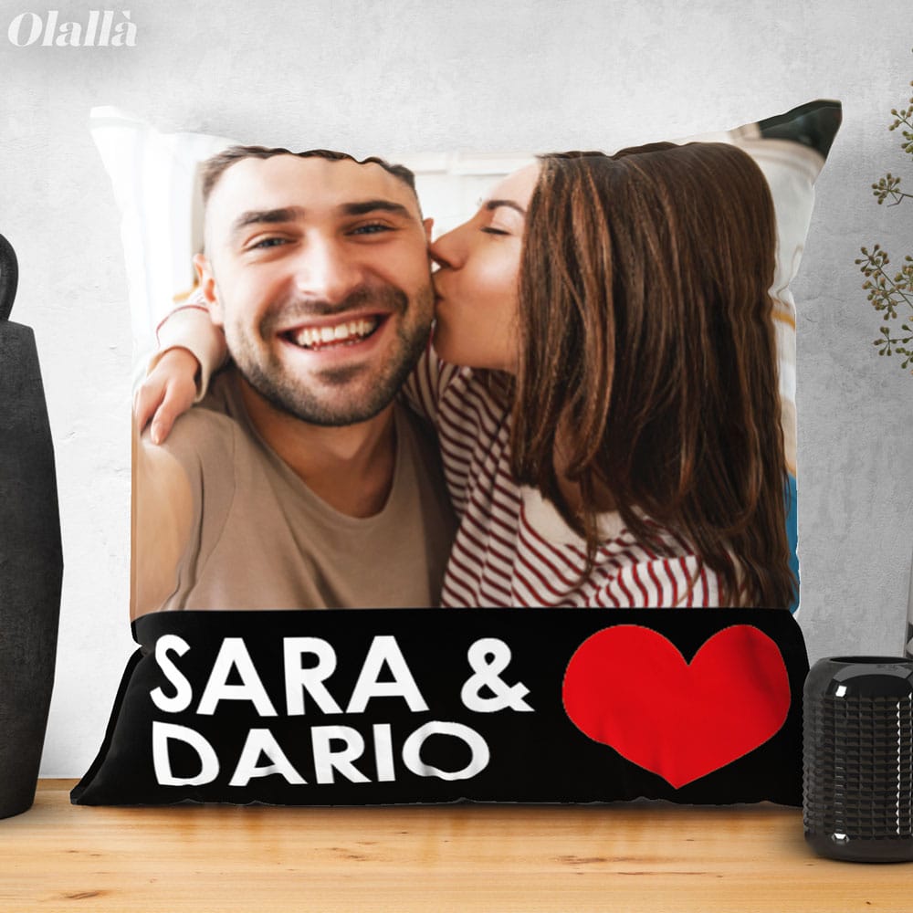 Cuscino cuore personalizzato - GadgetFollia - idee regalo personalizzabili