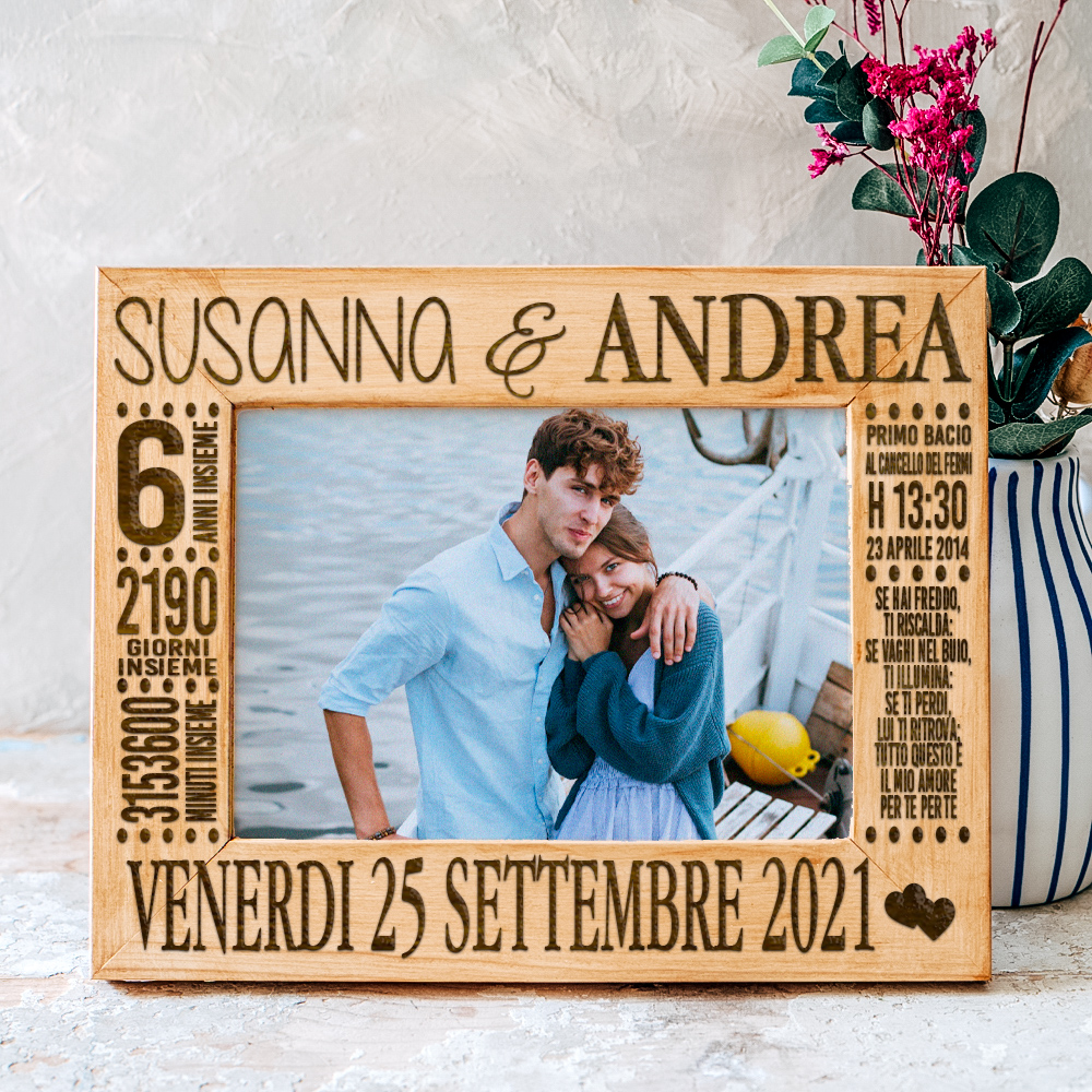 Cornice con foto Personalizzata nessuno ti vuole tanto bene come