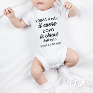 Body neonato battesimo - Body personalizzato con nome