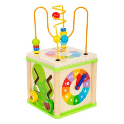 Dado in Legno Motricità con Forme, Api, Coccinelle e Farfalle - Idea Regalo Didattico Bimbi Piccoli - immagine 2