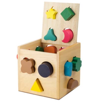 Cubo in Legno con Elementi da Incastrare - Idea Regalo Didattico Bimbi Piccoli - immagine 3