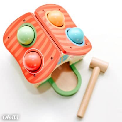 Gioco in Legno Didattico Casetta da Martellare - Regalo Bambini Piccoli - immagine 6