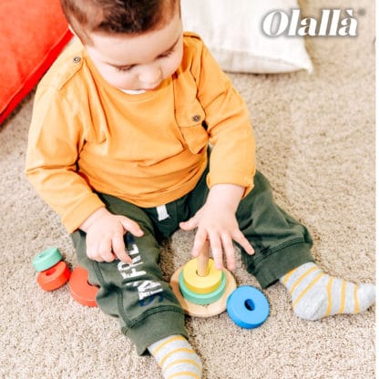Gioco in Legno Torre da accatastare "Move it!" - Idea Regalo Bimbi Piccoli - immagine 2