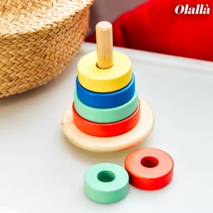 Gioco in Legno Torre da accatastare "Move it!" - Idea Regalo Bimbi Piccoli - immagine 3