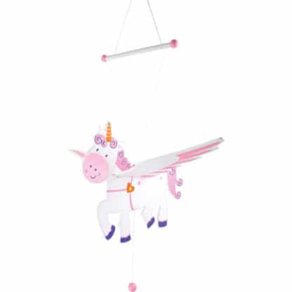 Unicorno Oscillante in Legno da Appendere in Cameretta - Regalo Bambina - immagine 2