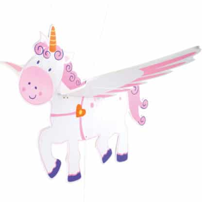 Unicorno Oscillante in Legno da Appendere in Cameretta - Regalo Bambina - immagine 3