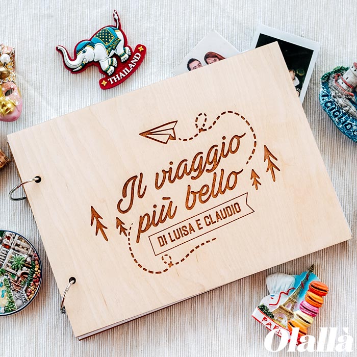 Album in legno personalizzato con nome