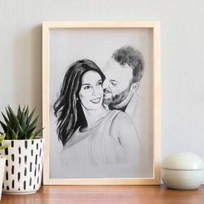 ritratto-matita-personalizzato-regalo-coppia-amoer