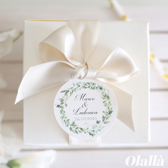 100 Etichette Rtonde In Cartoncino Bianco Da Appendere – Con 30m Di Spago Di Iuta, Per Bomboniere, Regali E Scrapbooking, 4x4 Cm, Colori Assortiti