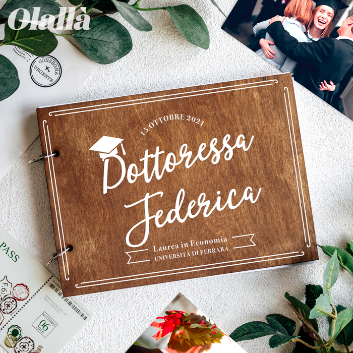 Guestbook Libro Firme per la Laurea Personalizzato