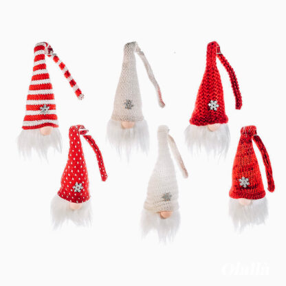Gnomo Elfo Luminoso da Appoggio Cappello Bianco - Soprammobile Natalizio - Decorazione Casa - immagine 2