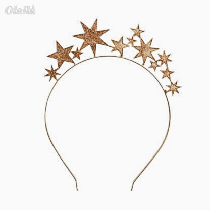 Cerchietto Fermacapelli Stelline Dorate - Gadget Natalizio - immagine 3