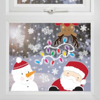 stickers-finestra-babbo-natale-renna-pupazzo-di-neve