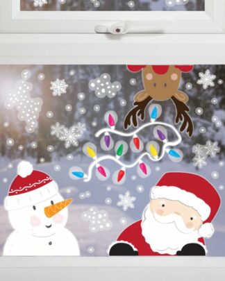 stickers-finestra-babbo-natale-renna-pupazzo-di-neve