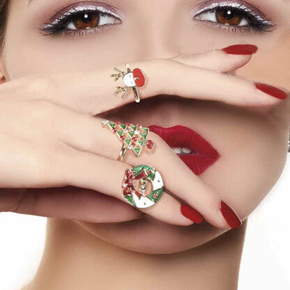Anello con Campanelle di Natale Idea Regalo Simpatica Natalizia - immagine 2