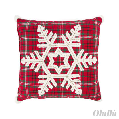 cuscino-natale-rosso-tartan-fiocco-neve