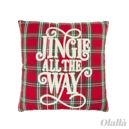 cuscino-natalizio-rosso-tartan-jingle-all-the-way