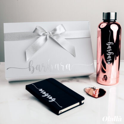 gift-box-luxury-borraccia-agenda-portachiavi-personalizzato-idea-regalo-donna-argento