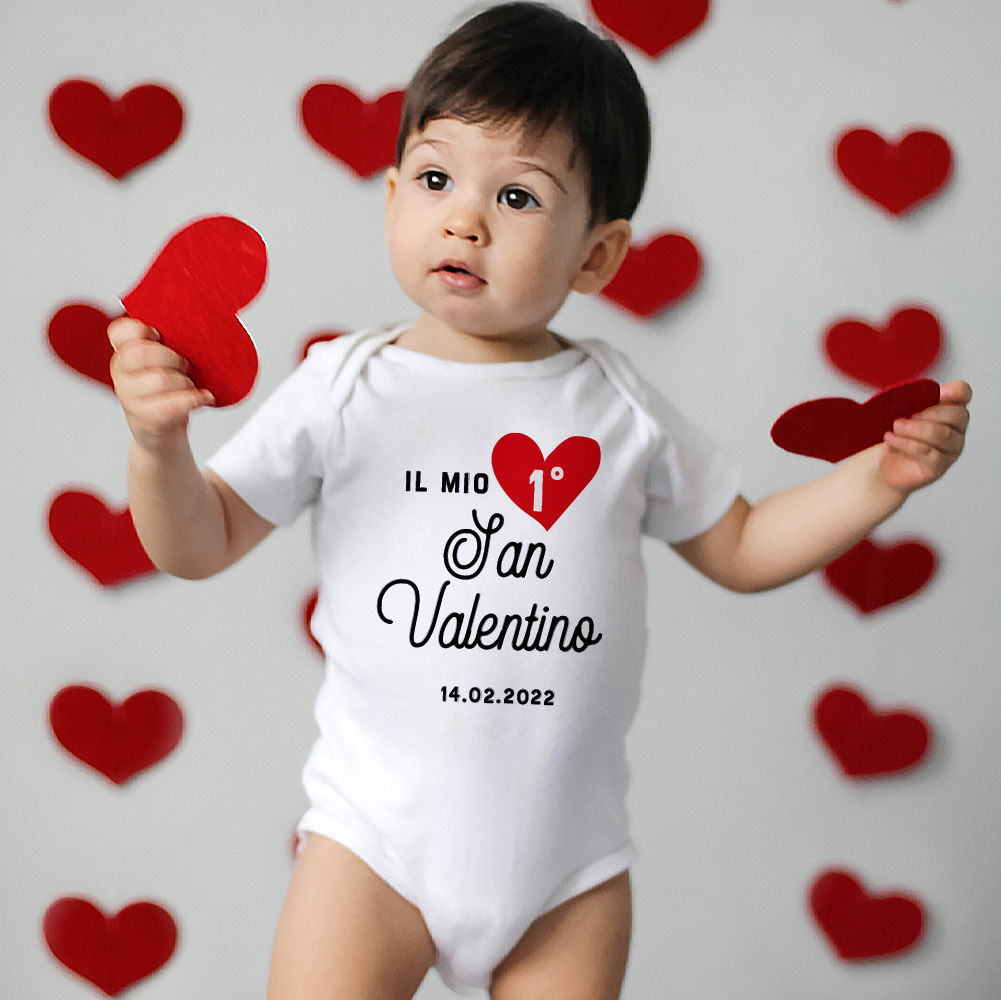 Body Neonato Il Mio Primo San Valentino - Idea Regalo per San Valentino