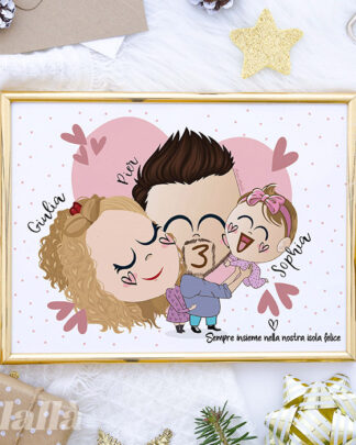 Ritratto-personalizzato-regalo-san-valentino-famiglia