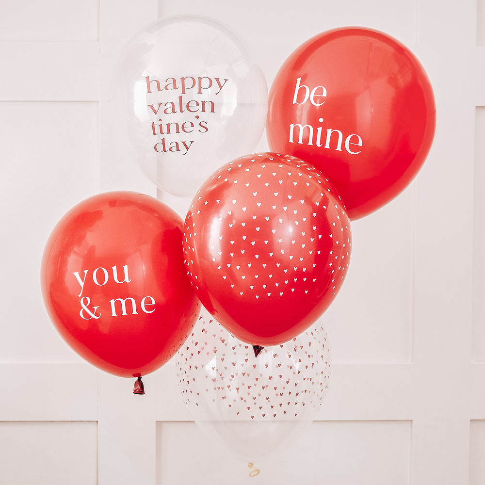 Palloncini a Forma di Cuore Personalizzabili con Adesivi - Idea Decorazione  Camera per San Valentino