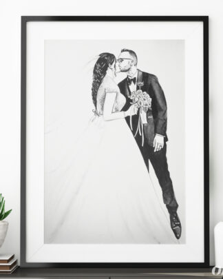 dipinto-personalizzato-coppia-anniversario-bacio