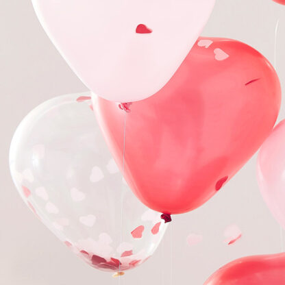 palloncini-cuore-coriandoli-decorazione-san-valentino-rosso-rosa
