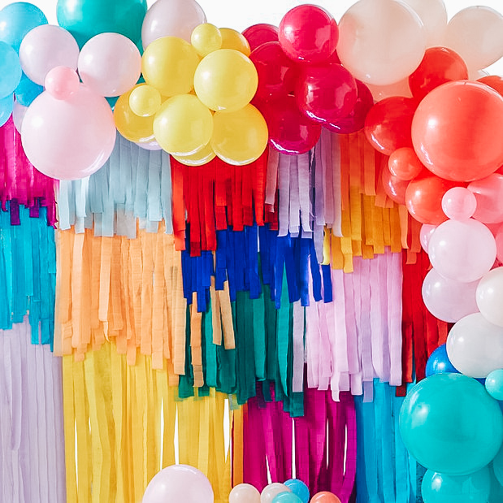 Palloncini e Fondale Arcobaleno per Feste - Decorazione Compleanno