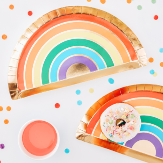 piatti-decorazione-compleanno-carta-arcobaleno