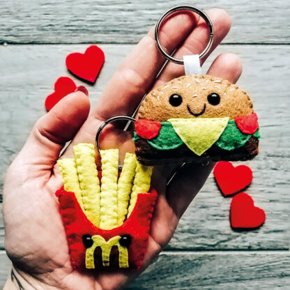 portachiavi-feltro-pupazzo-patatine-panino-regalo-personalizzato-san-valentino