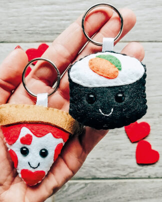 portachiavi-feltro-pupazzo-pizza-sushi-regalo-personalizzato-san-valentino