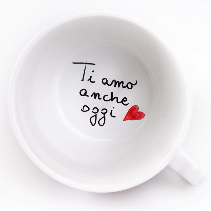 Giftme Tazza In Ceramica Con Messaggio Nascosto F*ck This Shit - Interno Bianco, Illusione Ottica