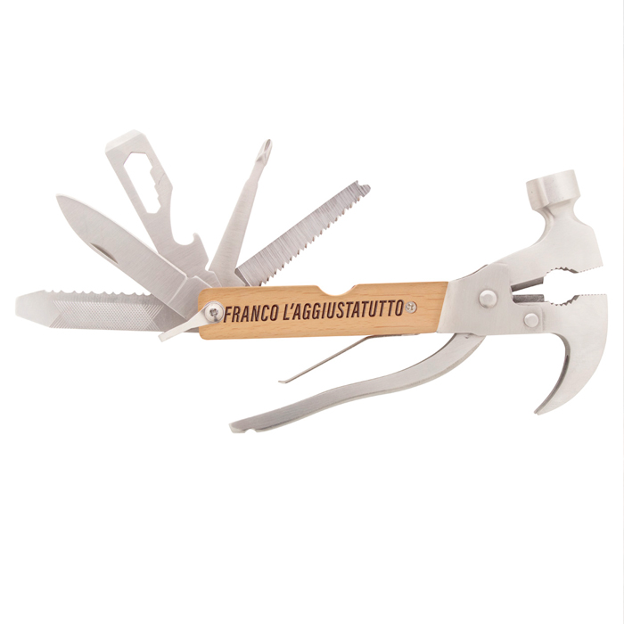 Idea Regalo Compleanno Papà Martello Falegname Personalizzato 200gr - Testa Acciaio Con Incisione Nome, Idea Regalo Martello Falegname Incisione Nome