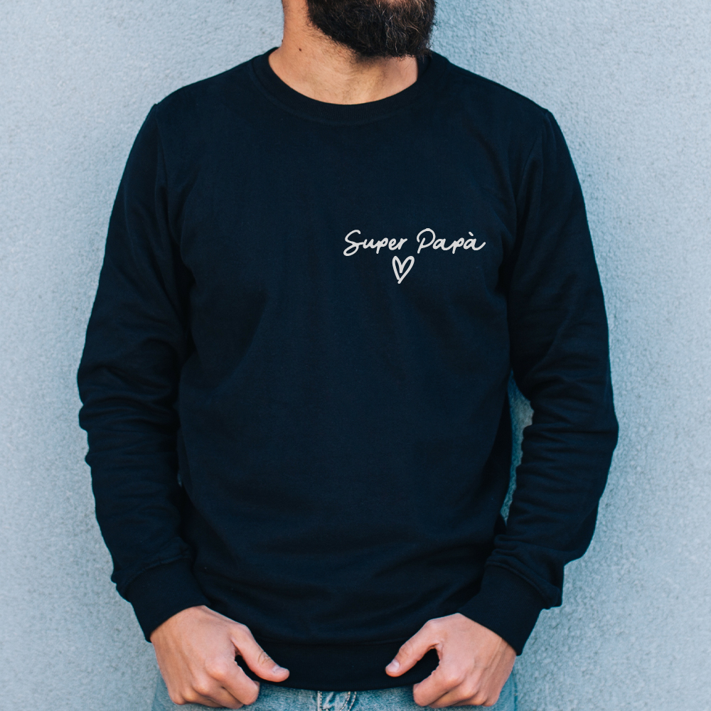 Felpa Con Cappuccio Uomo 'Super Papà' - Regalo Originale Per La Festa Del Papà - 3