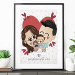 illustrazione-personalizzata-famiglia-amore-regalo