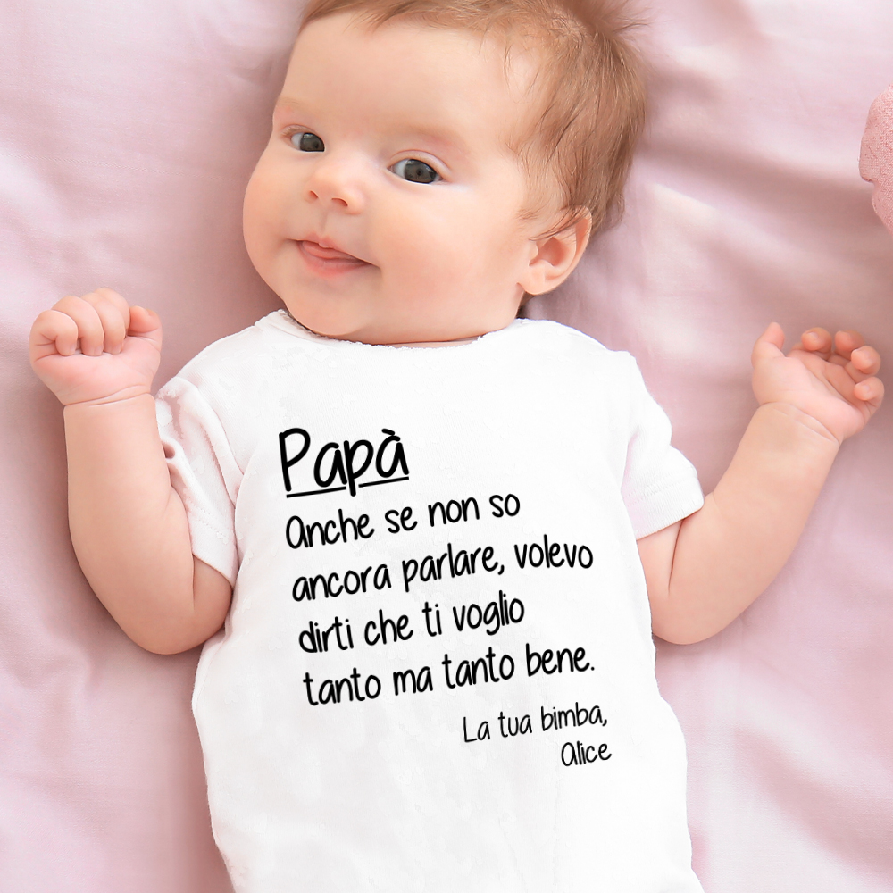Sofia Idea Regalo Love Overthetee Body Neonato Festa del papà La Principessa di papà 