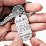 Portachiavi Acciaio Calendario Diventato Papa