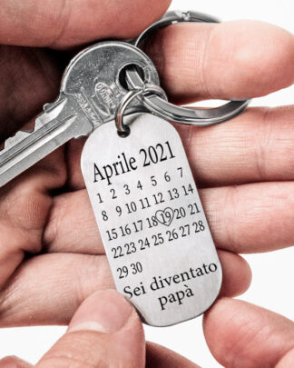 24 Portachiavi Regalo Per La Festa Del Papà E Del Nonno – In Acciaio Inox Con Incisione 'Se Il Nonno Non Lo Aggiusta...'