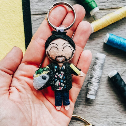 portachiavi-mini-me-personalizzato-feltro-pannolenci