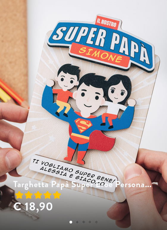 1 idea regalo per la festa del papà da figlia figlio plettro Forever Your Little Girl Regalo per festa del papà 
