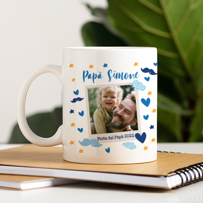 Tazza Personalizzata con Foto e Dedica - Idea Regalo Festa del Papà