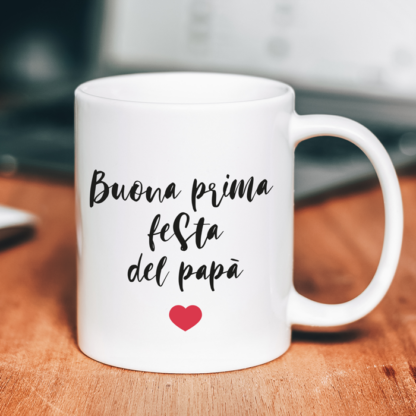Tazza Personalizzata I Love Papà con Foto - Idea Regalo Festa del Papà - immagine 2