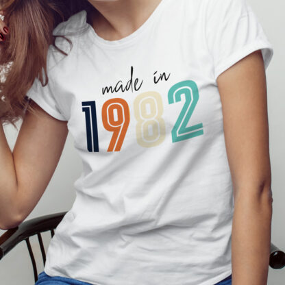 T Shirt Donna Personalizzata con Anno di Nascita Idea Regalo Compleanno - immagine 2