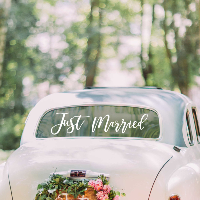 adesivo-just-married-macchina